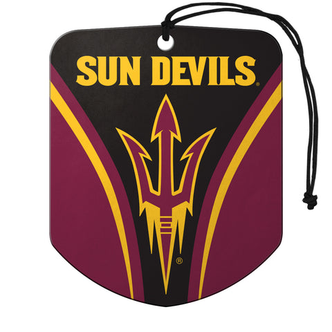 ~Arizona State Sun Devils Air Freshener Shield Design 2 Pack - Special Order~ backorder