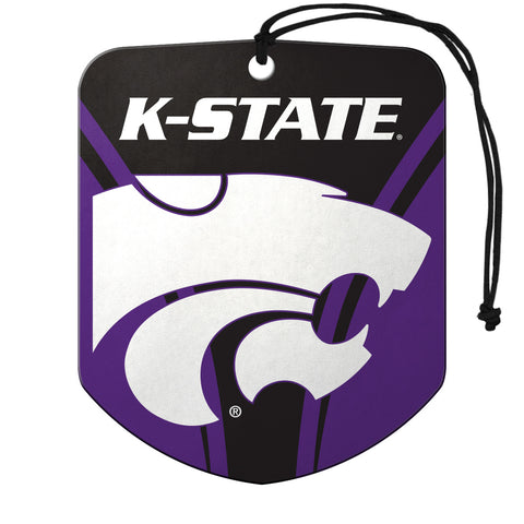 Kansas State Wildcats Air Freshener Shield Design 2 Pack - Special Order