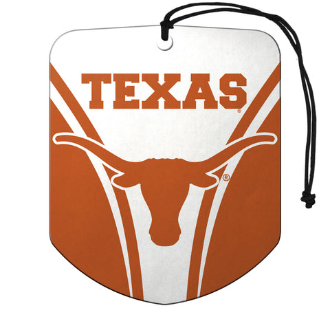 Texas Longhorns Air Freshener Shield Design 2 Pack