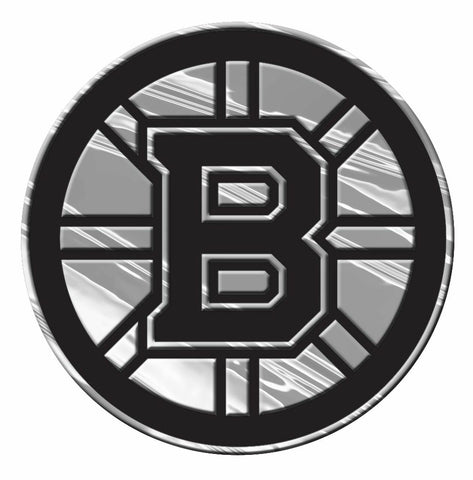 Boston Bruins Auto Emblem - Silver