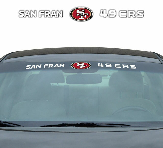 Calcomanía de los San Francisco 49ers para parabrisas de 35 x 4 pulgadas