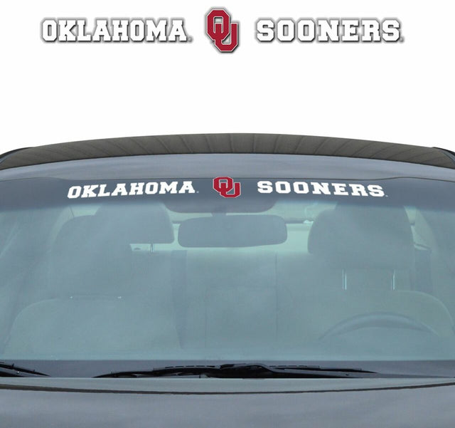 Calcomanía de los Oklahoma Sooners para parabrisas de 35 x 4 pulgadas