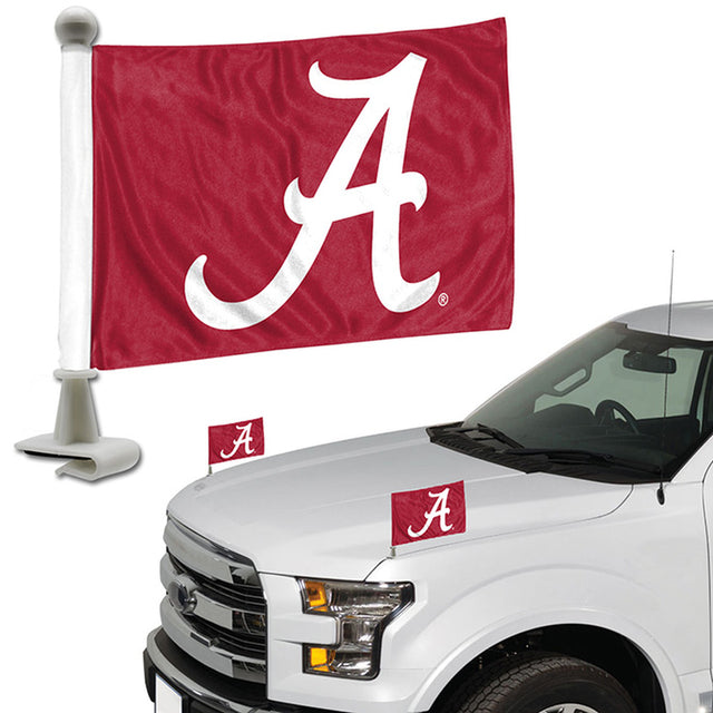 Juego de 2 banderas de Alabama Crimson Tide, estilo embajador