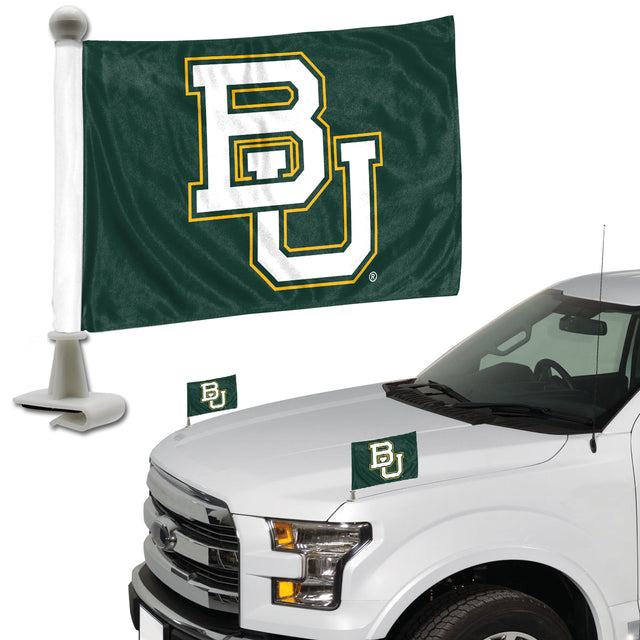 Juego de banderas de los Baylor Bears, 2 piezas, estilo embajador