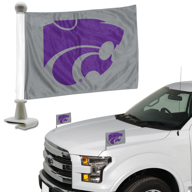 Juego de banderas de 2 piezas de los Kansas State Wildcats, estilo Ambassador