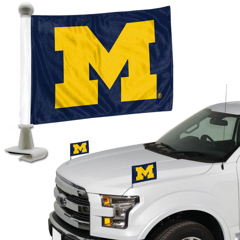 ~Michigan Wolverines Flag Set 2 Piece Ambassador Style~ backorder
