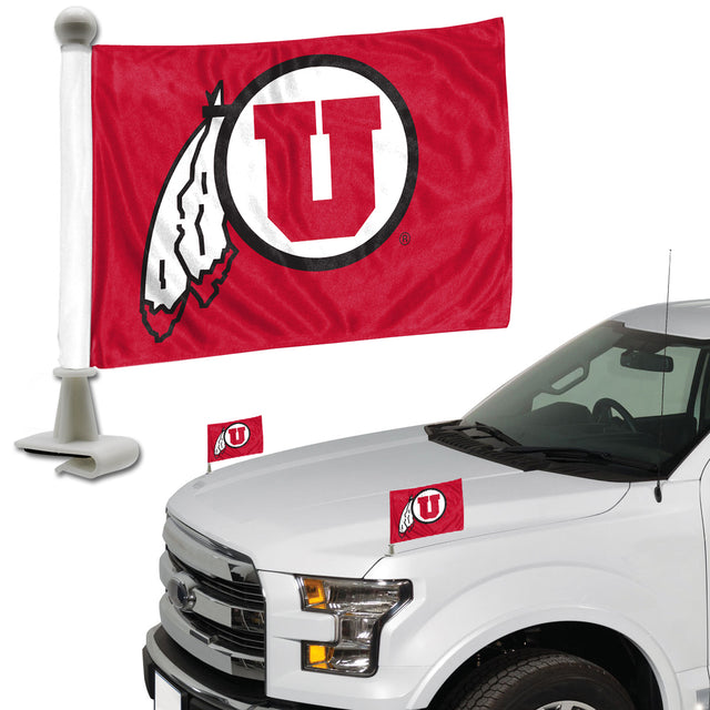 Utah Utes Flag Set 2 Piece Ambassador Style