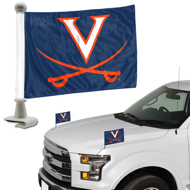 Virginia Cavaliers Flag Set 2 Piece Ambassador Style