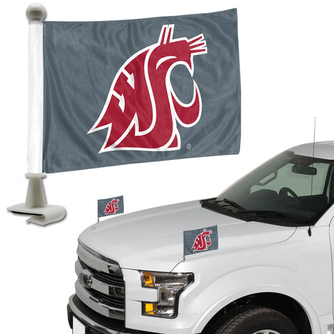 ~Washington State Cougars Flag Set 2 Piece Ambassador Style - Special Order~ backorder
