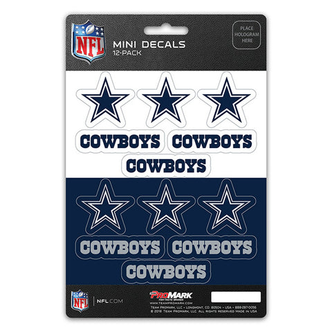 ~Dallas Cowboys Decal Set Mini 12 Pack~ backorder