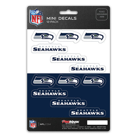 Seattle Seahawks Decal Set Mini 12 Pack