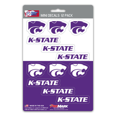Kansas State Wildcats Decal Set Mini 12 Pack