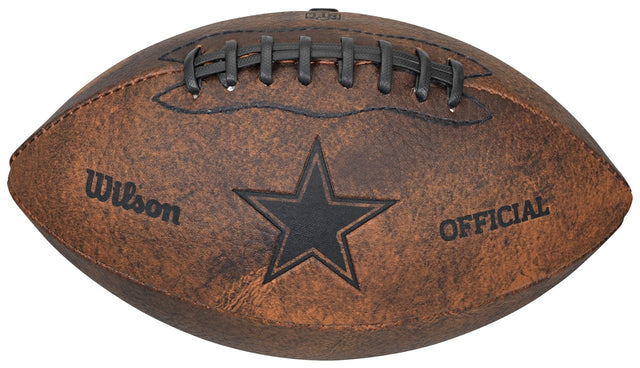 Balón de fútbol de los Dallas Cowboys, estilo retro, 9"