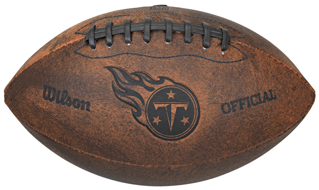 Balón de fútbol de los Tennessee Titans, de estilo retro, de 9 pulgadas