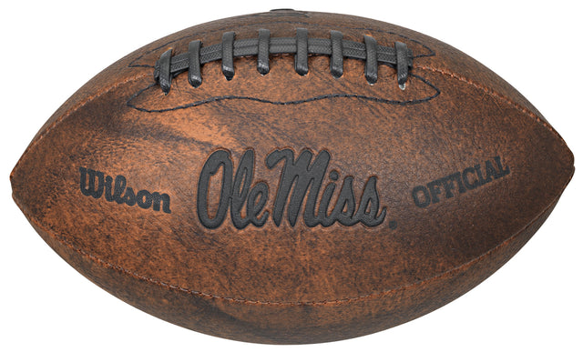 Balón de fútbol de Mississippi Rebels, de estilo retro, de 9 pulgadas