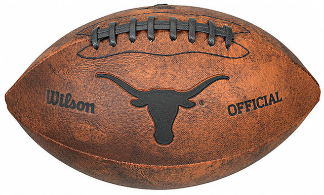 Balón de fútbol retro de 9" de los Texas Longhorns