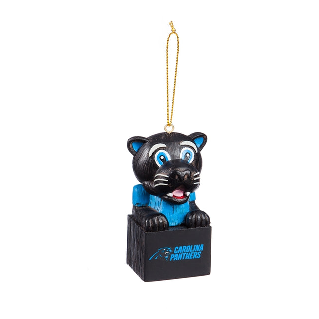 Adorno de diseño tiki de los Carolina Panthers