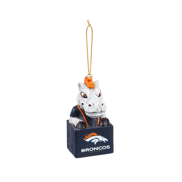 Adorno de diseño tiki de los Denver Broncos