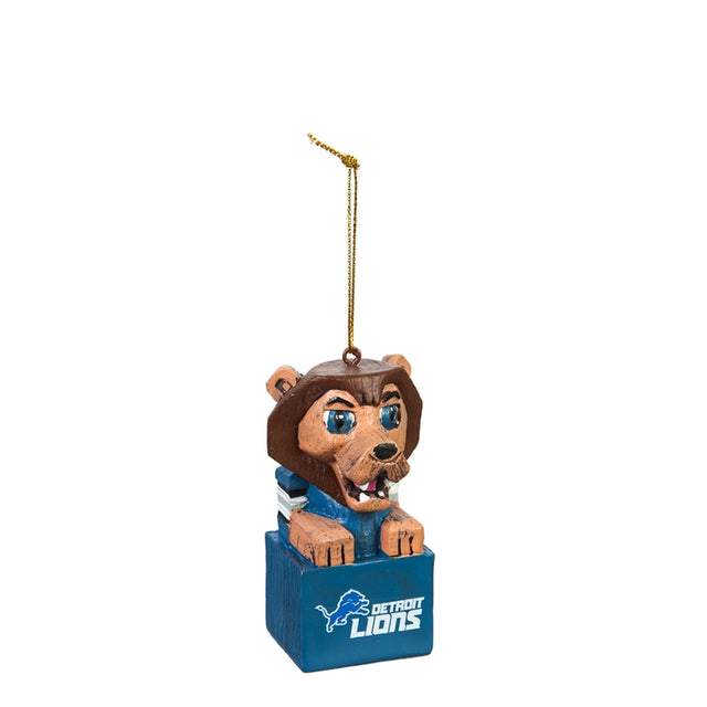 Detroit Lions Ornament Tiki Design