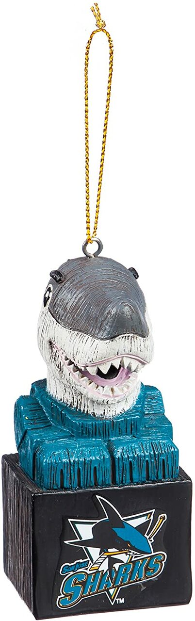 San Jose Sharks Ornament Tiki Design