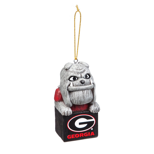 Georgia Bulldogs Ornament Tiki Design