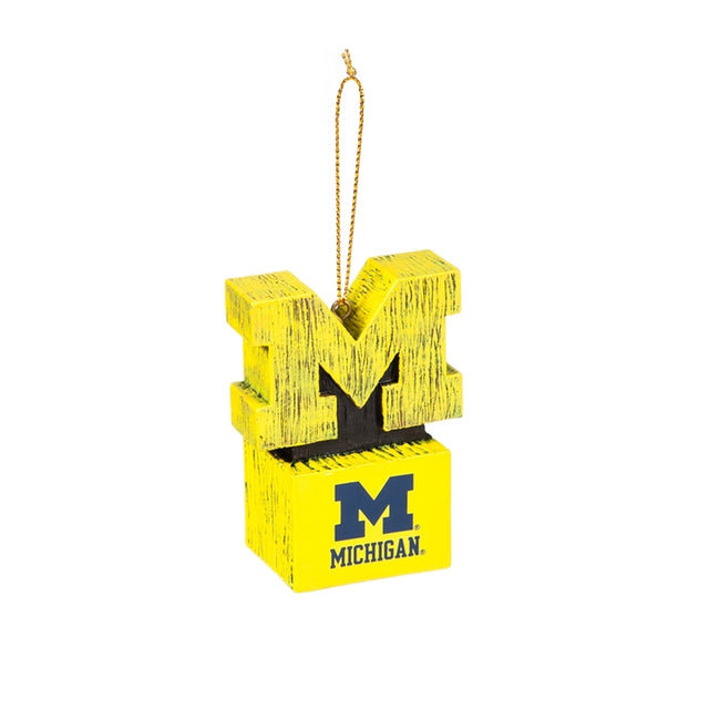 Adorno de diseño Tiki de los Wolverines de Michigan