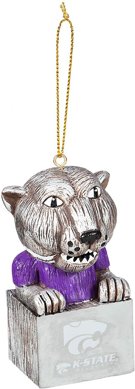 Kansas State Wildcats Ornament Tiki Design