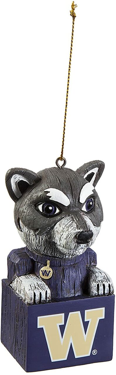 Washington Huskies Ornament Tiki Design