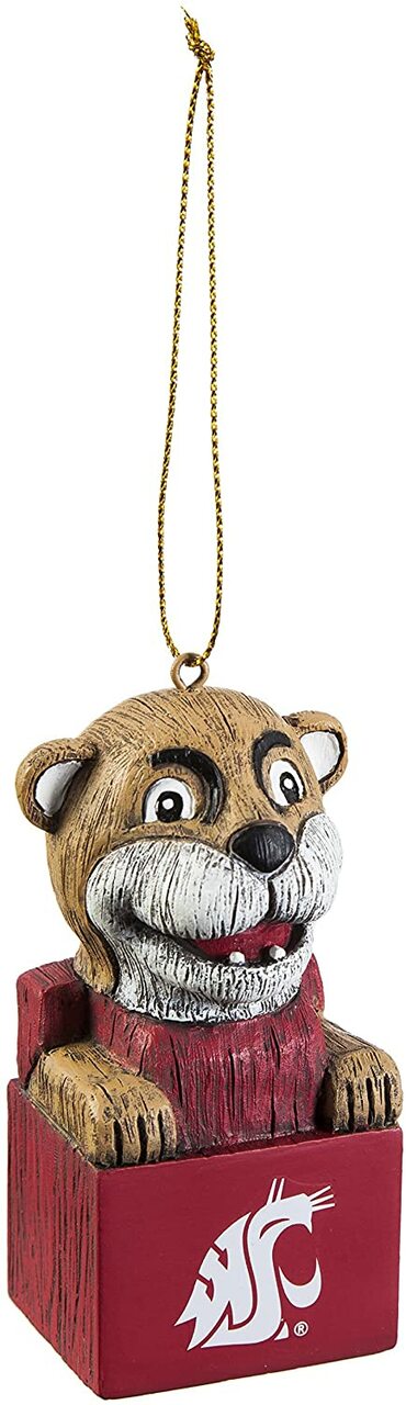 Washington State Cougars Ornament Tiki Design