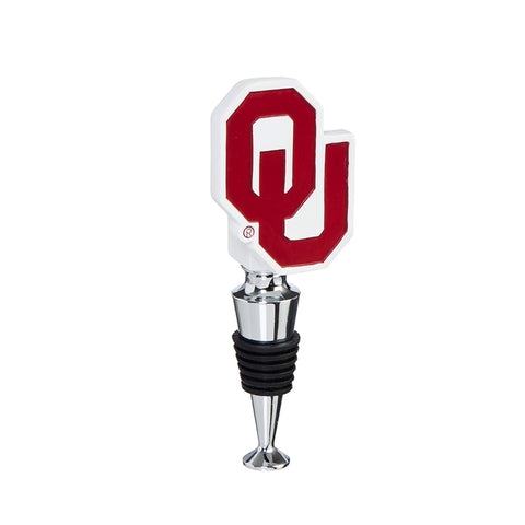 Oklahoma Sooners Wine Bottle Stopper Logo - Special Order