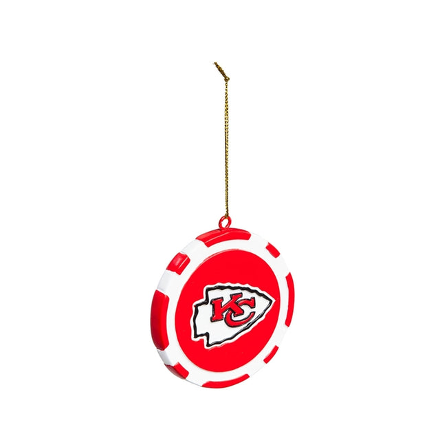 Ficha de juego con adorno de los Kansas City Chiefs