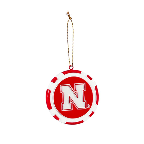 ~Nebraska Cornhuskers Ornament Game Chip - Special Order~ backorder