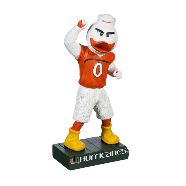 Diseño de mascota de estatua de jardín de los Miami Hurricanes