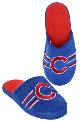 Chicago Cubs Slippers - Mens Stripe (12 pc case) CO