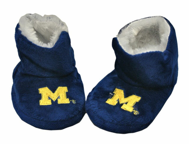 Pantuflas de los Wolverines de Michigan: bota alta para bebé (caja de 12 piezas) CO