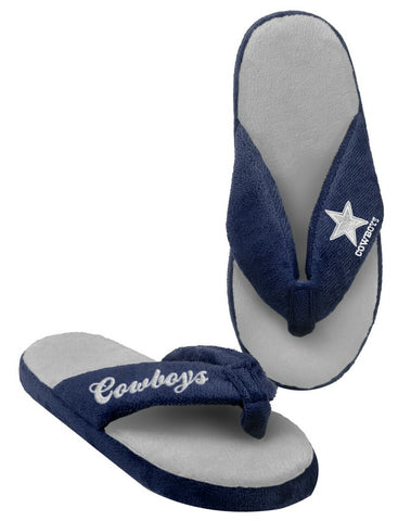 ~Dallas Cowboys Slippers - Womens Thong Flip Flop (12 pc case) CO~ backorder