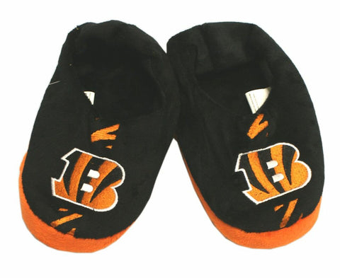 ~Cincinnati Bengals Slippers - Youth 4-7 Stripe (12 pc case) CO~ backorder