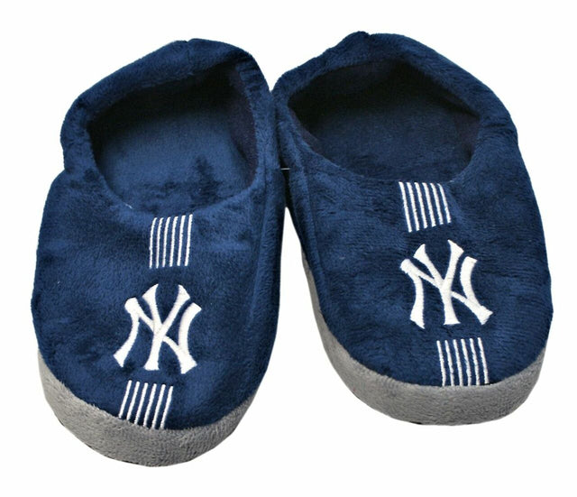 Pantuflas de los New York Yankees para jóvenes, talla 4 a 7, a rayas (caja de 12 unidades) CO