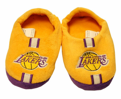~Los Angeles Lakers Slippers - Youth 4-7 Stripe (12 pc case) CO~ backorder