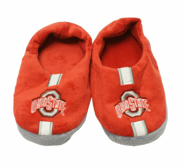 Pantuflas Ohio State Buckeyes, para jóvenes, tallas 4 a 7, a rayas (caja de 12 unidades) CO