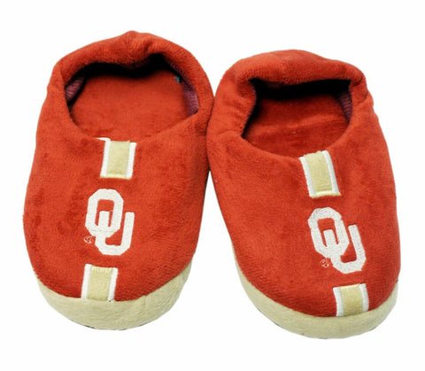 ~Oklahoma Sooners Slippers - Youth 4-7 Stripe (12 pc case) CO~ backorder