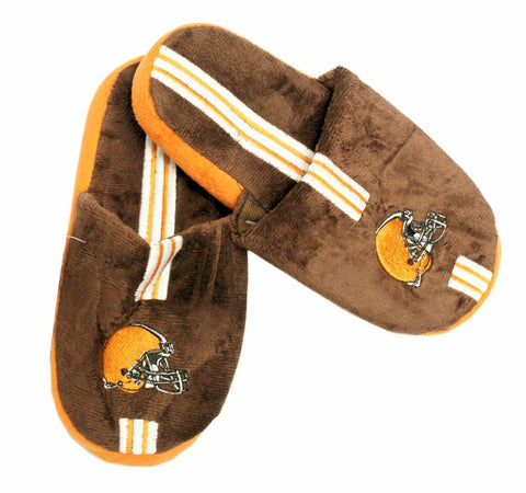 ~Cleveland Browns Slippers - Youth 8-16 Stripe (12 pc case) CO~ backorder