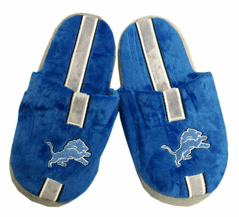 ~Detroit Lions Slippers - Youth 8-16 Stripe (12 pc case) CO~ backorder