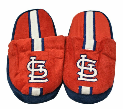 ~St. Louis Cardinals Slippers - Youth 8-16 Stripe (12 pc case) CO~ backorder