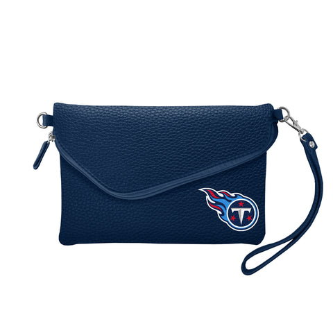 ~Tennessee Titans Purse Pebble Fold Over Crossbody Navy - Special Order~ backorder