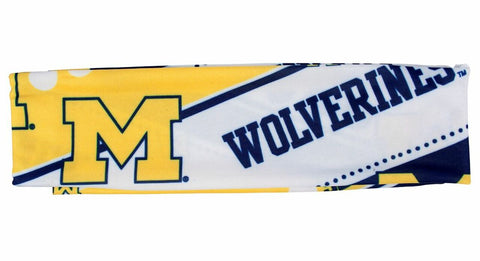 ~Michigan Wolverines Stretch Patterned Headband - Special Order~ backorder