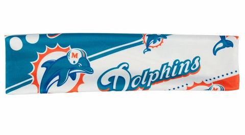 ~Miami Dolphins Stretch Patterned Headband - Special Order~ backorder