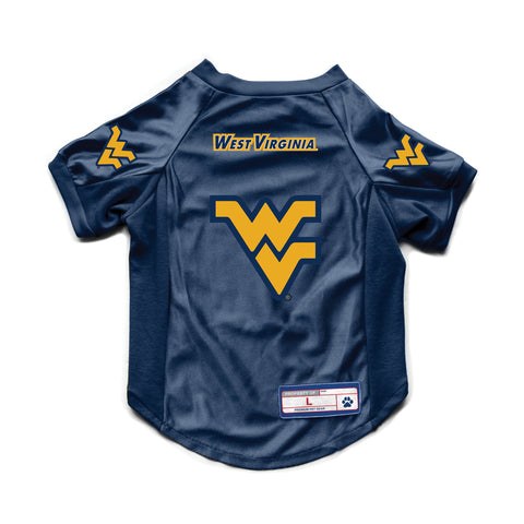~West Virginia Mountaineers Pet Jersey Stretch Size Big Dog - Special Order~ backorder