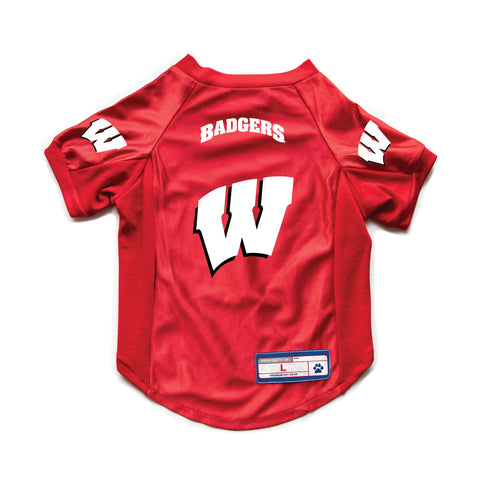 ~Wisconsin Badgers Pet Jersey Stretch Size L - Special Order~ backorder