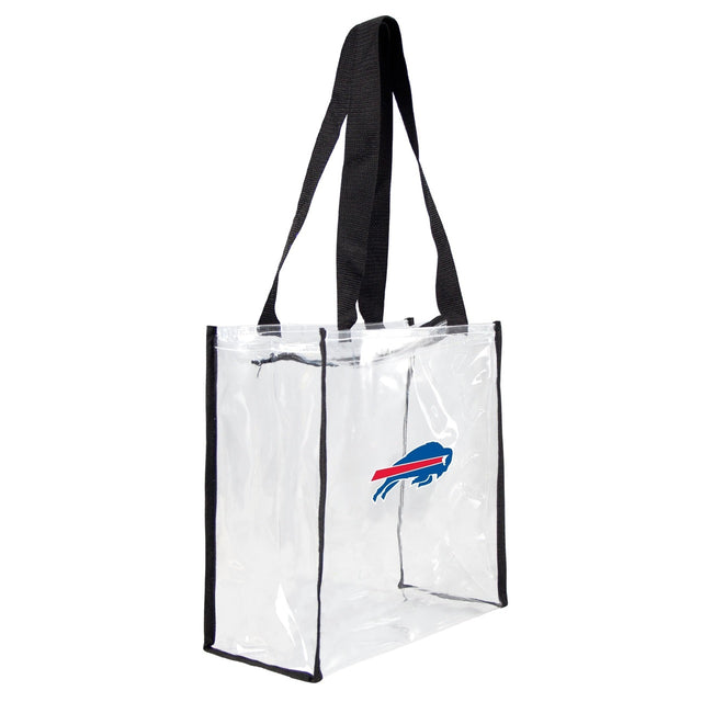 Bolsa de mano cuadrada transparente con logo del estadio de los Buffalo Bills